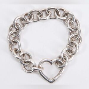 Vintage Tiffany & Co. Sterling Silver Heart Bracelet